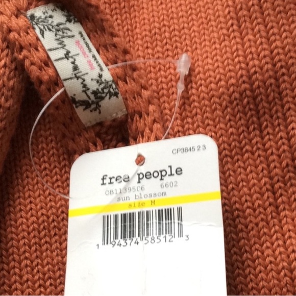 Free People Knockout Swit Slip Sweater Dress In Sun Blossom - Picture 6 of 6